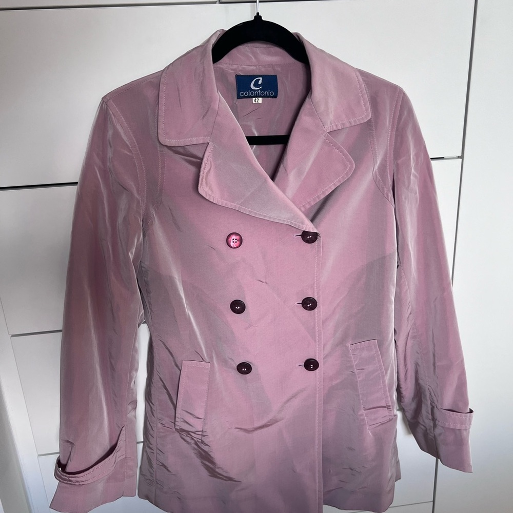 Colantonio Pink Double-Breasted Jacket